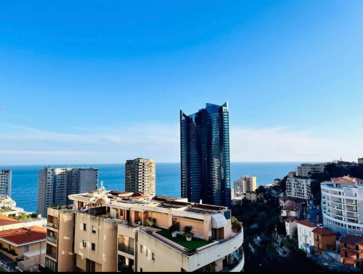 Apartamento Reve Au 7E Ciel Piscine Baie De Monaco Beausoleil Exterior foto